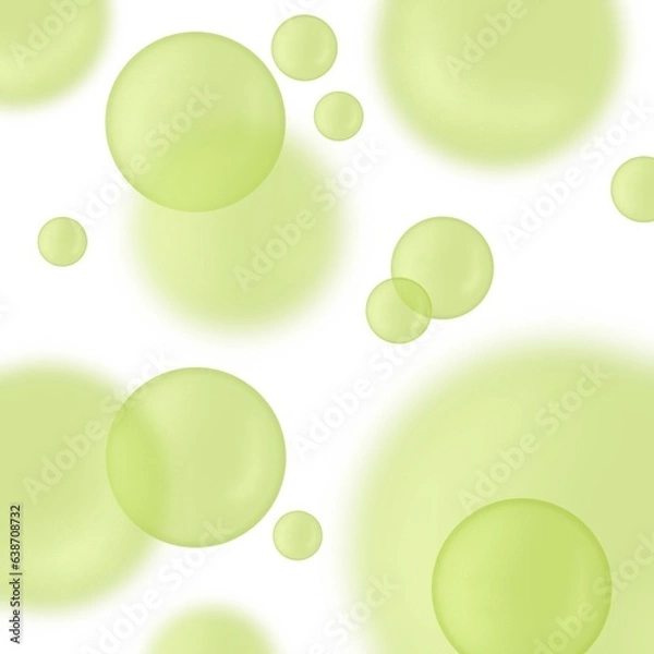 Obraz Abstract Green Bubbles background.