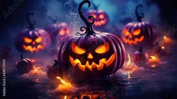 Fototapeta Halloween Background Using Generated AI Tools