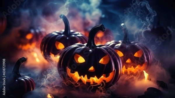 Fototapeta Halloween Background Generated with Ai Tool