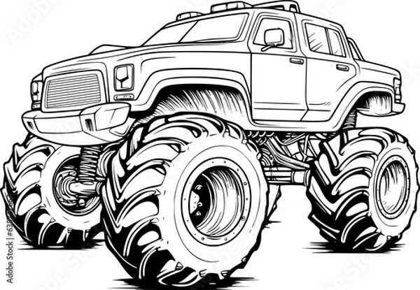 Fototapeta Monster Car