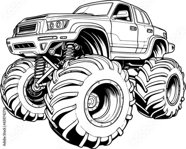 Fototapeta Monster Car