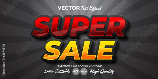 Obraz Super Sale Text Effect