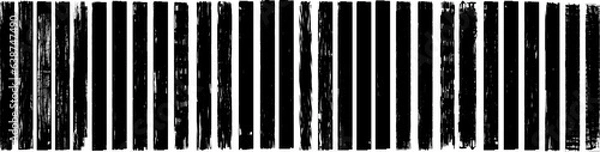 Fototapeta A large set of grunge brushes, paint strokes in grunge style