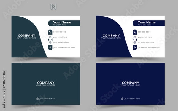 Fototapeta This is a corporate business card. You can easily use this design to promote your
company to the public. with just a simple click you customize text.