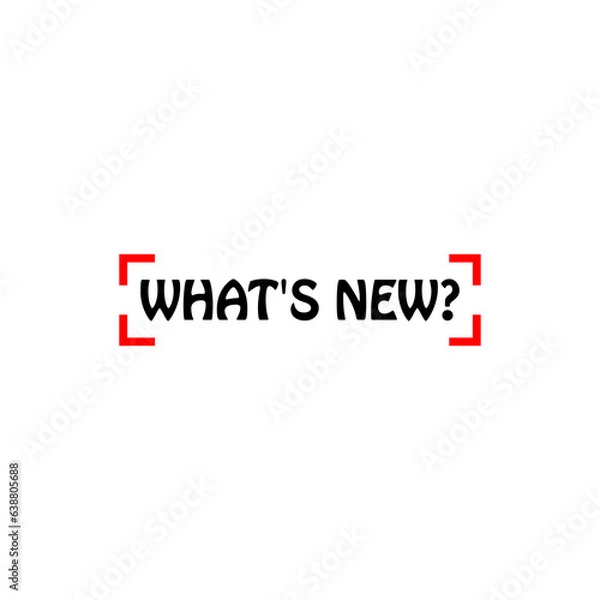 Fototapeta What's new icon isolated on transparent background