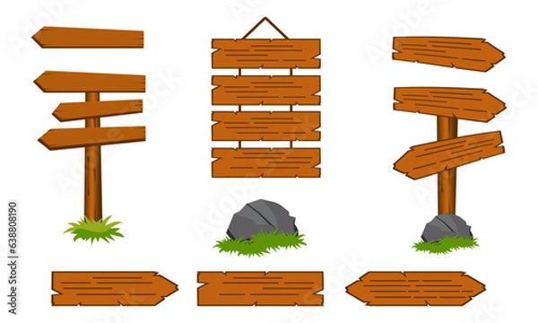 Fototapeta wooden planks that can be used for menu lists and other text.