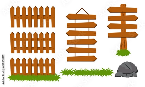 Fototapeta wood that can be used for fences and menu lists