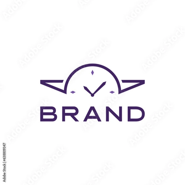 Obraz minimalist watch logo, simple watch