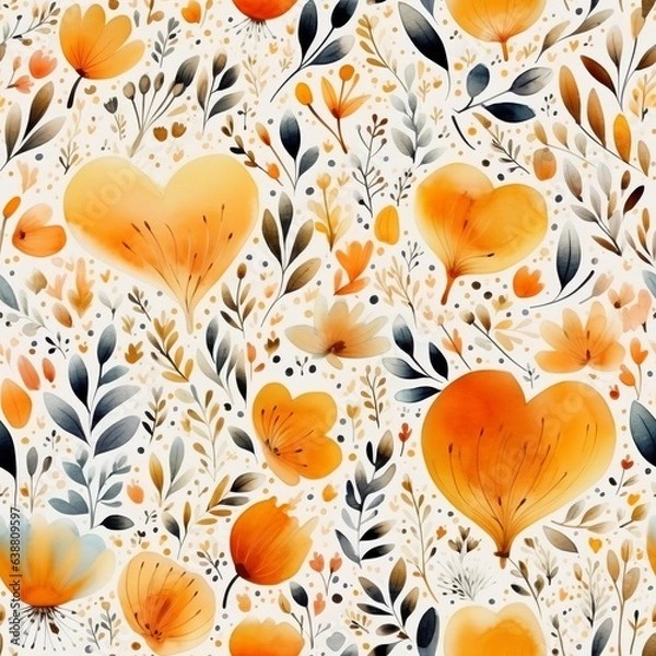 Fototapeta Seamless pattern. Generated AI