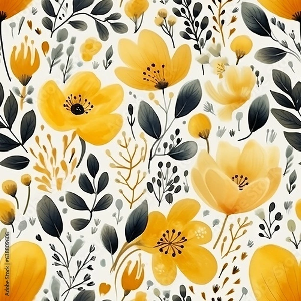 Fototapeta Seamless pattern. Generated AI