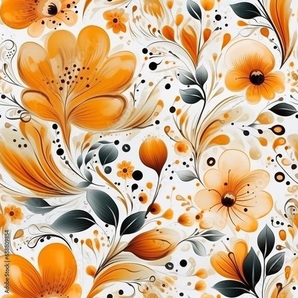 Fototapeta Seamless pattern. Generated AI