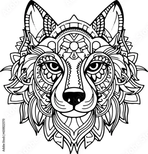 Obraz Coloring Page - Malbuch Hunde