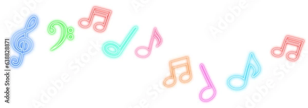 Obraz Muzyka neonowa