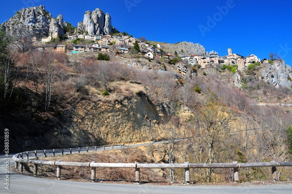 Fototapeta Commune de Roubion - Alpes Maritimes - France