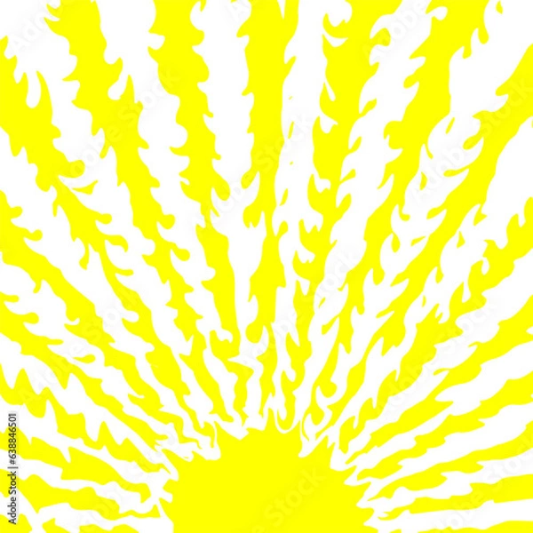 Fototapeta rays of the rising sun with ragged edges. Background for design, decoration.