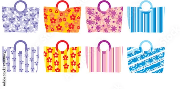 Obraz summer beach handbags