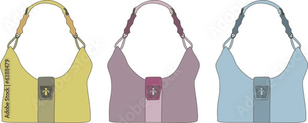 Obraz leather handbags