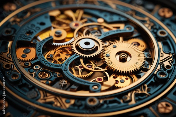 Fototapeta intricate repeating Melodic Engine ai generated