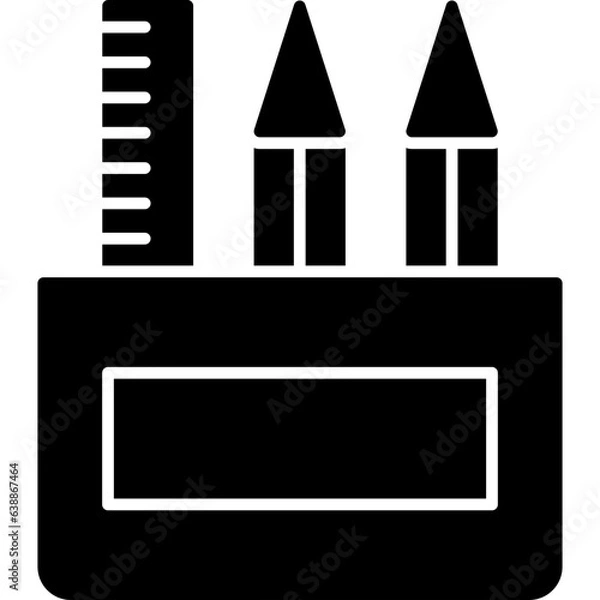 Fototapeta Pencil Case Icon