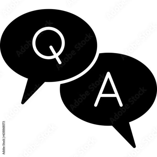 Fototapeta Question And Answer Icon