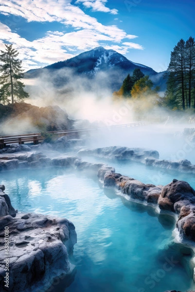 Fototapeta Hot Spring Landscape