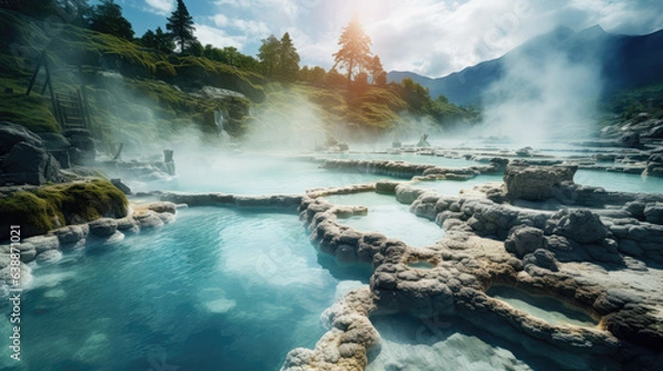 Obraz Hot Spring Landscape