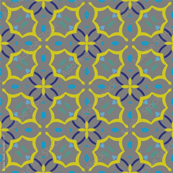 Fototapeta Repetitive abstract patterns. Seamless pattern for fashion, textile design,  on wall paper, fabric patterns, wrapping paper, fabrics and home decor. Abstract background.