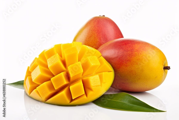 Fototapeta mango on white background