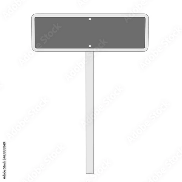 Obraz cartoon image of traffic sign
