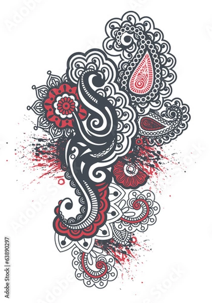 Obraz Indian pattern tatoo
