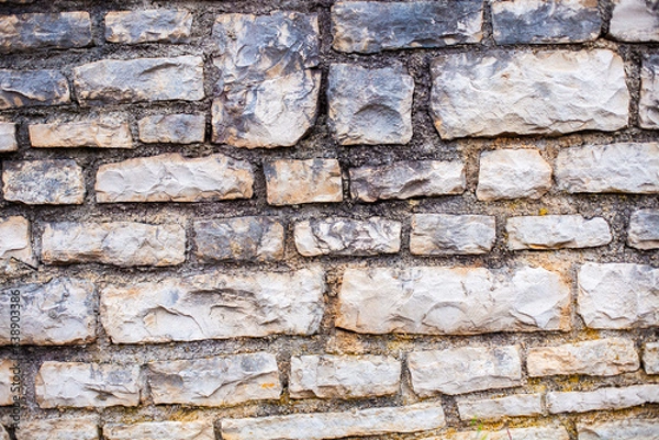 Obraz stone wall closeup texture background