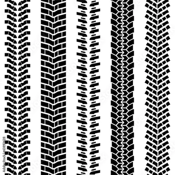 Obraz Off-road tire tracks