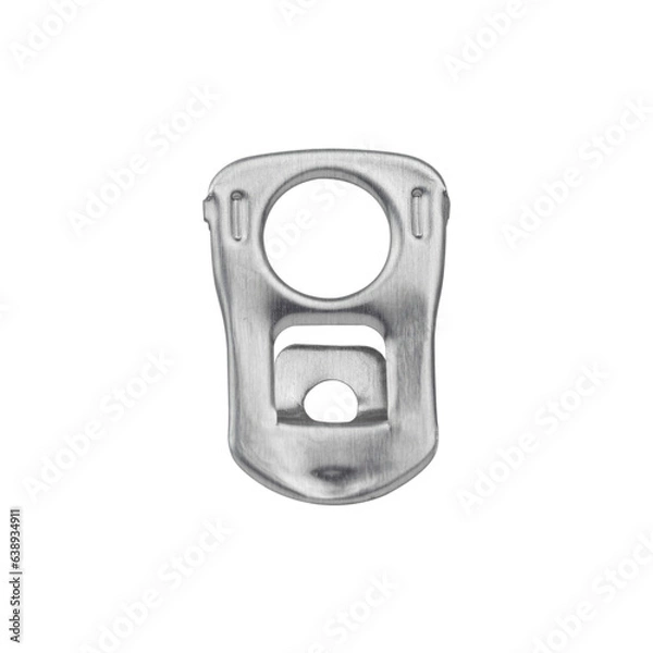 Fototapeta Ring-pull, pull tab from an aluminum can 