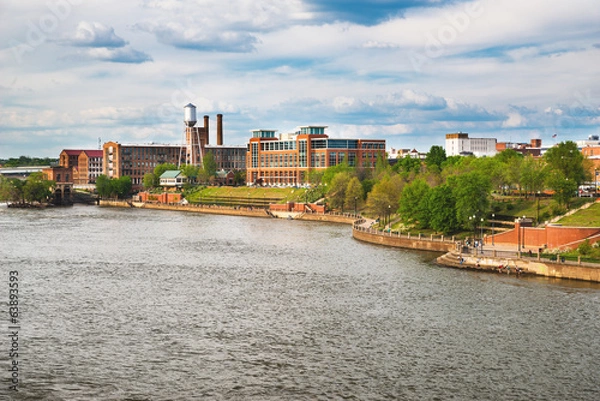 Obraz Columbus, Georgia, riverfront and downtown