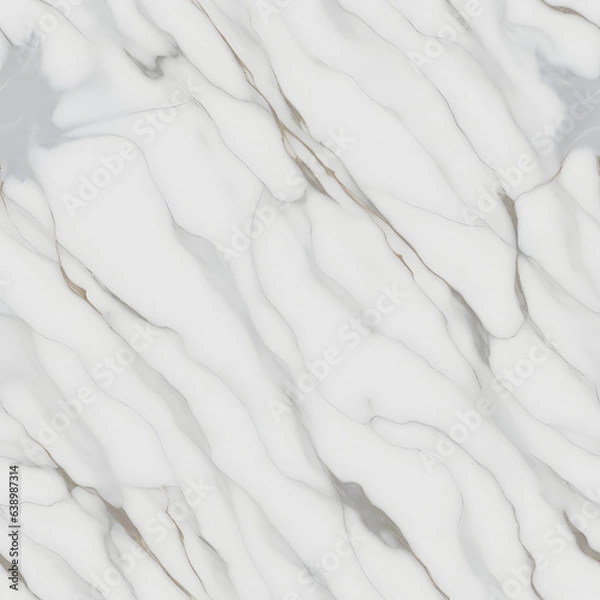 Fototapeta White marble texture Pattern with natural scratches. Realistic, shapes. Top view mockup.