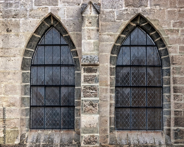 Obraz Old church window showing much detail and texture