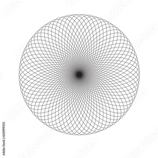 Fototapeta Abstract spirograph element