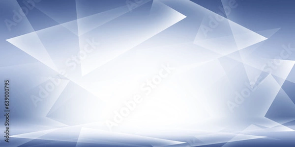 Fototapeta White background with light and dark triangles	