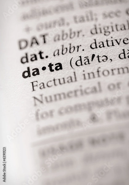Fototapeta "data". Many more word photos for you in my portfolio....