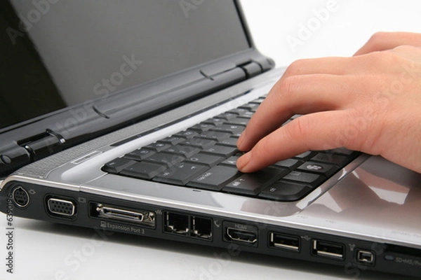 Obraz Writing on keyboard