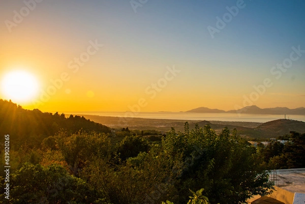 Fototapeta Greece sundown kos 