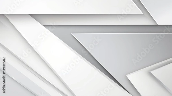 Fototapeta Photo of a minimalist abstract composition with geometric shapes and lines on a white background