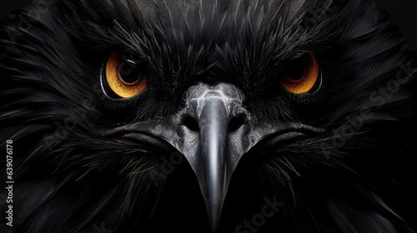 Fototapeta Black Bird Portrait