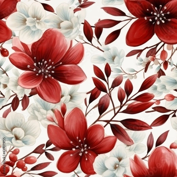 Fototapeta Seamless pattern. Generated AI