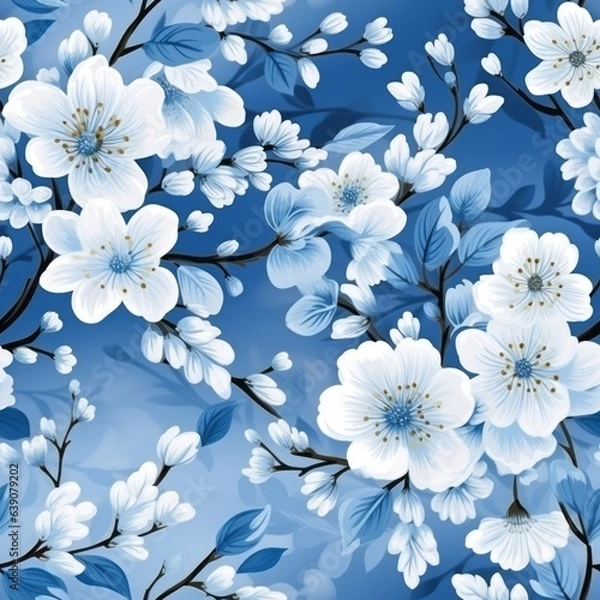 Fototapeta Seamless pattern. Generated AI