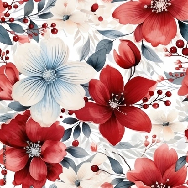 Fototapeta Seamless pattern. Generated AI