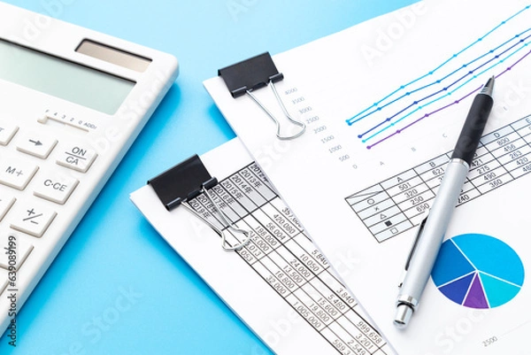 Fototapeta クリップにまとめられた資料