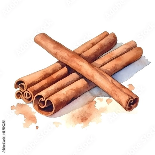 Obraz cinnamon sticks isolated on white