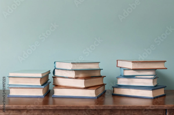 Fototapeta Knowledge Stacks: Exploring the World of Books