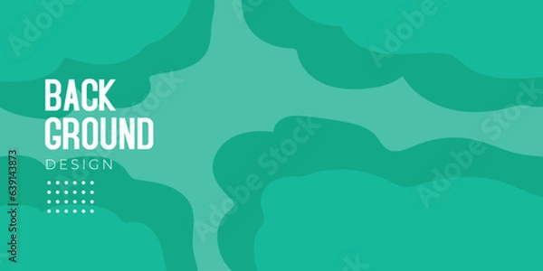Fototapeta Abstract Geometric Pattern Seamless Background with Green Colour Palette